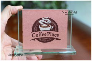 Custom Your Photos into Glass Vase by Sand  | Sand Portrait | SAND ART | (Small Size)