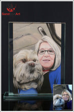 Load image into Gallery viewer, Convert Your Favorite Photo into Sand Portrait (Two Faces (Medium Size))