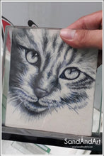 Load image into Gallery viewer, Recreate Your Cat&#39;s Photo into a Sand Portrait (One Face (Small  Size))