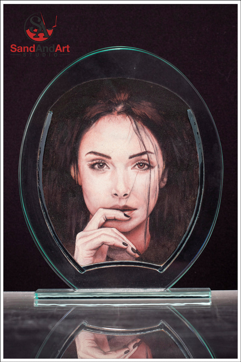 Sand Portrait Sand Painting Portraits From Photo Handmade