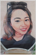 Load image into Gallery viewer, Custom Sand Portrait from Photo (One Face (Regular Size))  | Sand Portrait | SAND ART