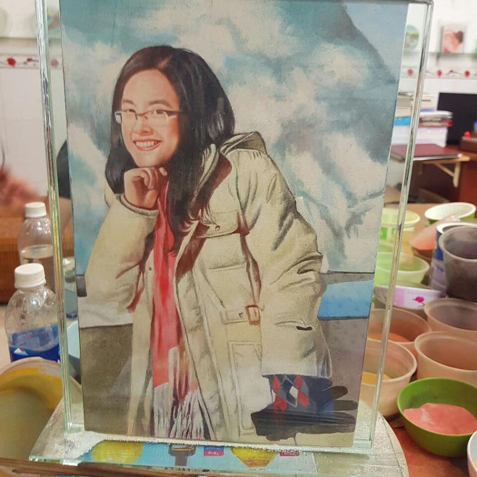 Recreate Your Photo into Sand Portrait (One Face (X Large Size))