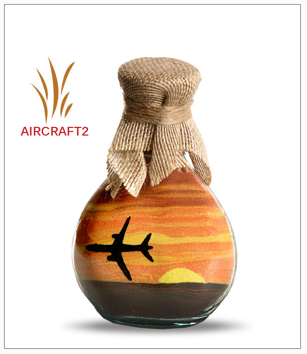 Sand Painting on Glass