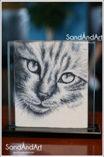 Load image into Gallery viewer, Recreate Your Cat&#39;s Photo into a Sand Portrait (One Face (Small  Size))