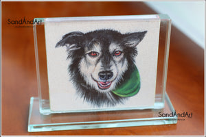 Recreate Your Dog's Photo into a Sand Portrait (One Face (Small  Size))
