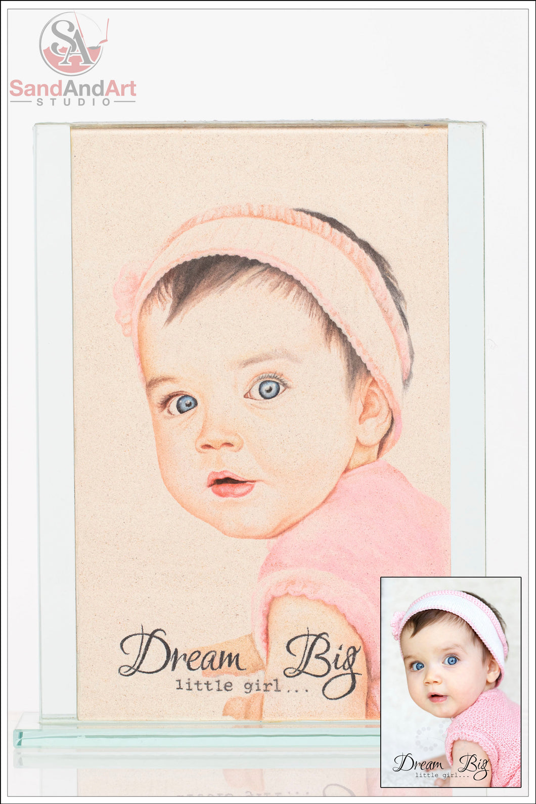 Custom Baby Portrait from Photo (One Face (Medium Size))