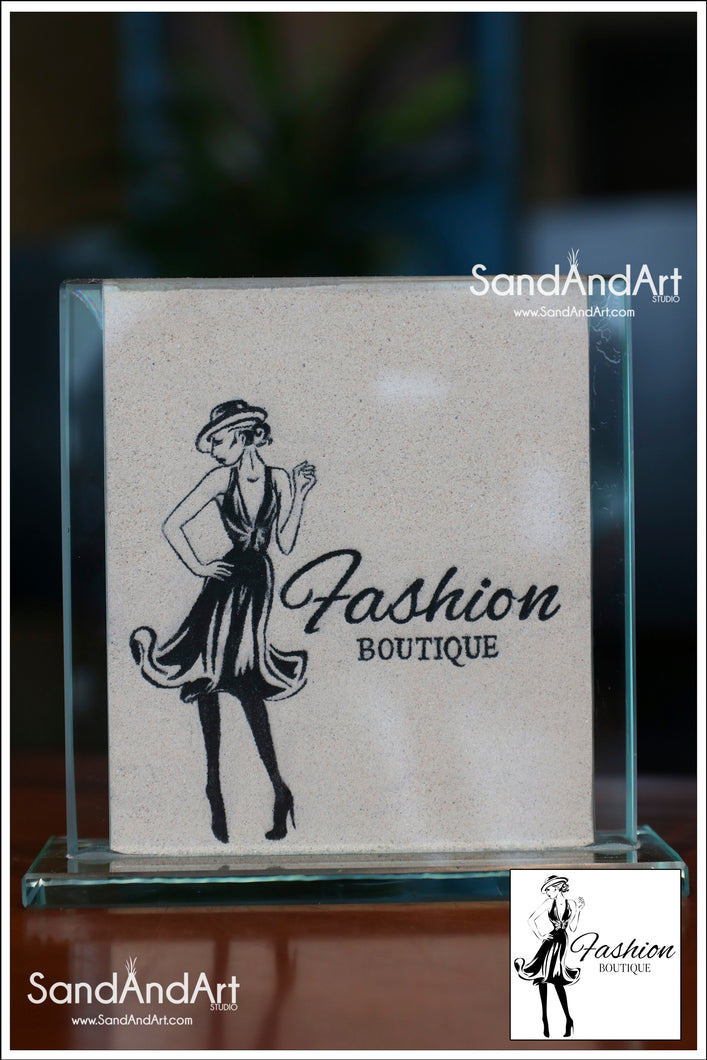 Your Photo Into Glass Vase  | Sand Portrait | SAND ART | (Small Size)