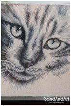 Load image into Gallery viewer, Recreate Your Cat&#39;s Photo into a Sand Portrait (One Face (Small  Size))
