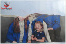 Load image into Gallery viewer, Personalize Your Family Picture into Sand Portrait (Multiple Faces (X Large Size))