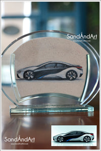 Your Photo Into Glass Vase by Sand   | Sand Portrait | SAND ART | (Small Size)