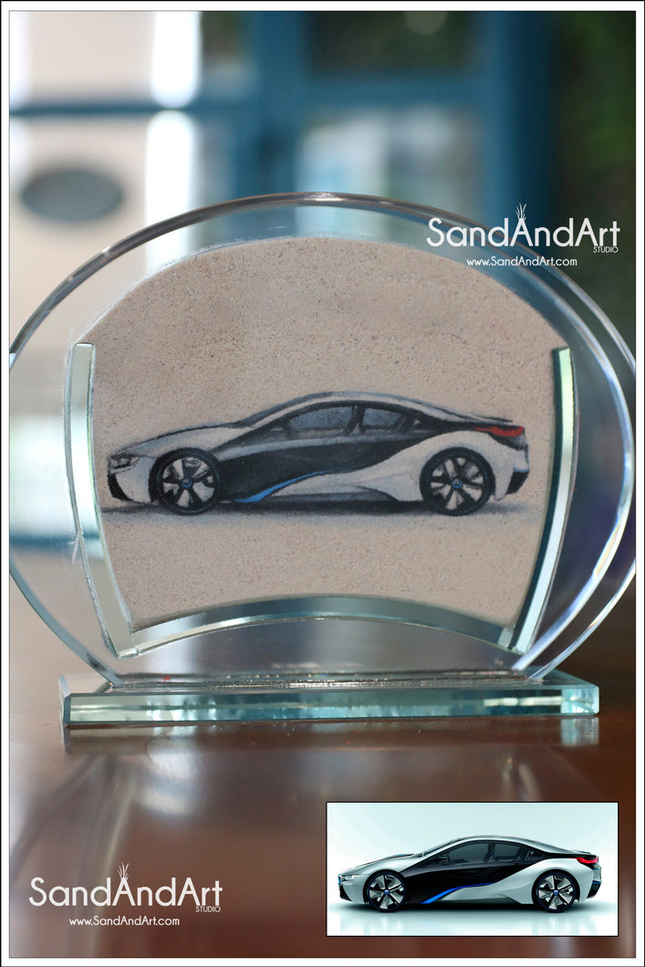 Your Photo Into Glass Vase by Sand   | Sand Portrait | SAND ART | (Small Size)