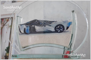 Your Photo Into Glass Vase by Sand   | Sand Portrait | SAND ART | (Small Size)