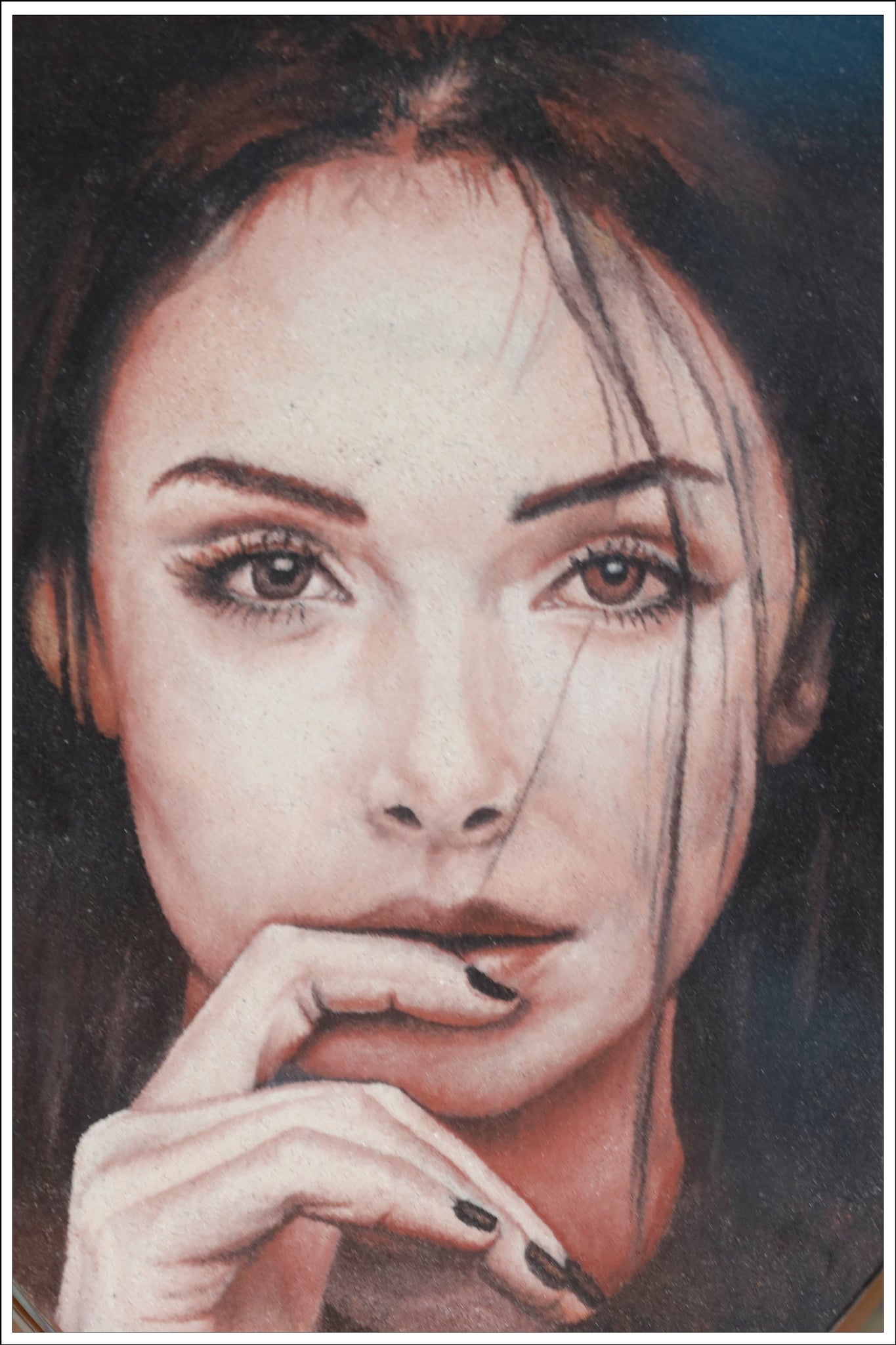 Sand Portrait Sand Painting Portraits From Photo Handmade