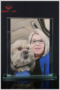 Convert Your Favorite Photo into Sand Portrait (Two Faces (Medium Size))