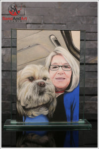 Convert Your Favorite Photo into Sand Portrait (Two Faces (Medium Size))