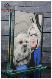 Convert Your Favorite Photo into Sand Portrait (Two Faces (Medium Size))