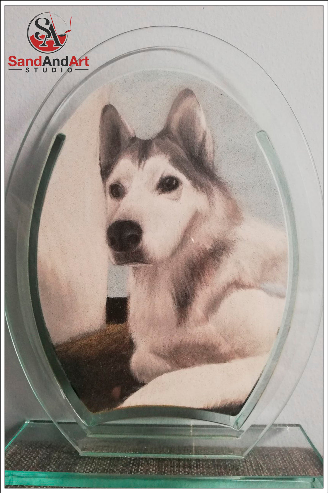 Recreate Your Dog's Photo into a Sand Portrait (One Face (Regular Size))