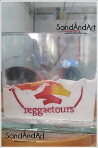 Personalize Your Picture into Glass Vase by Sand   | Sand Portrait | SAND ART | (Small Size)