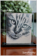 Load image into Gallery viewer, Recreate Your Cat&#39;s Photo into a Sand Portrait (One Face (Small  Size))