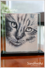 Load image into Gallery viewer, Recreate Your Cat&#39;s Photo into a Sand Portrait (One Face (Small  Size))