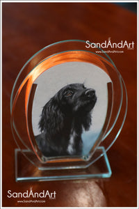 Recreate Your Dog's Photo into a Sand Portrait (One Face (Regular Size))