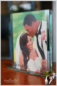 Recreate Your Special Occasion into Sand Portrait (Two Faces (Large Size))  | SAND ART
