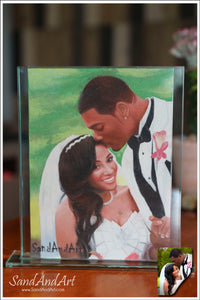 Recreate Your Special Occasion into Sand Portrait (Two Faces (Large Size))  | SAND ART