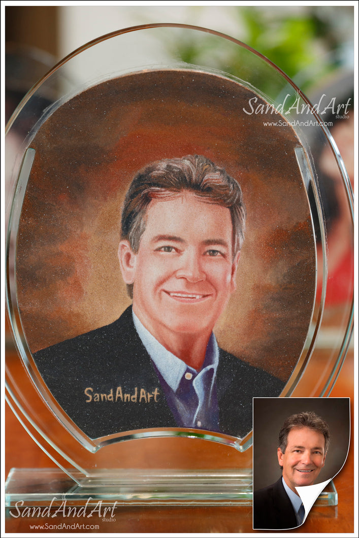 Recreate Your Photo into Sand Portrait (One Face (Regular Size))  | SAND ART