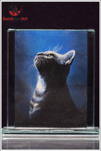 Load image into Gallery viewer, Recreate Your Cat&#39;s Photo into a Sand Portrait (One Face (Small  Size))