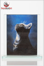 Load image into Gallery viewer, Recreate Your Cat&#39;s Photo into a Sand Portrait (One Face (Small  Size))