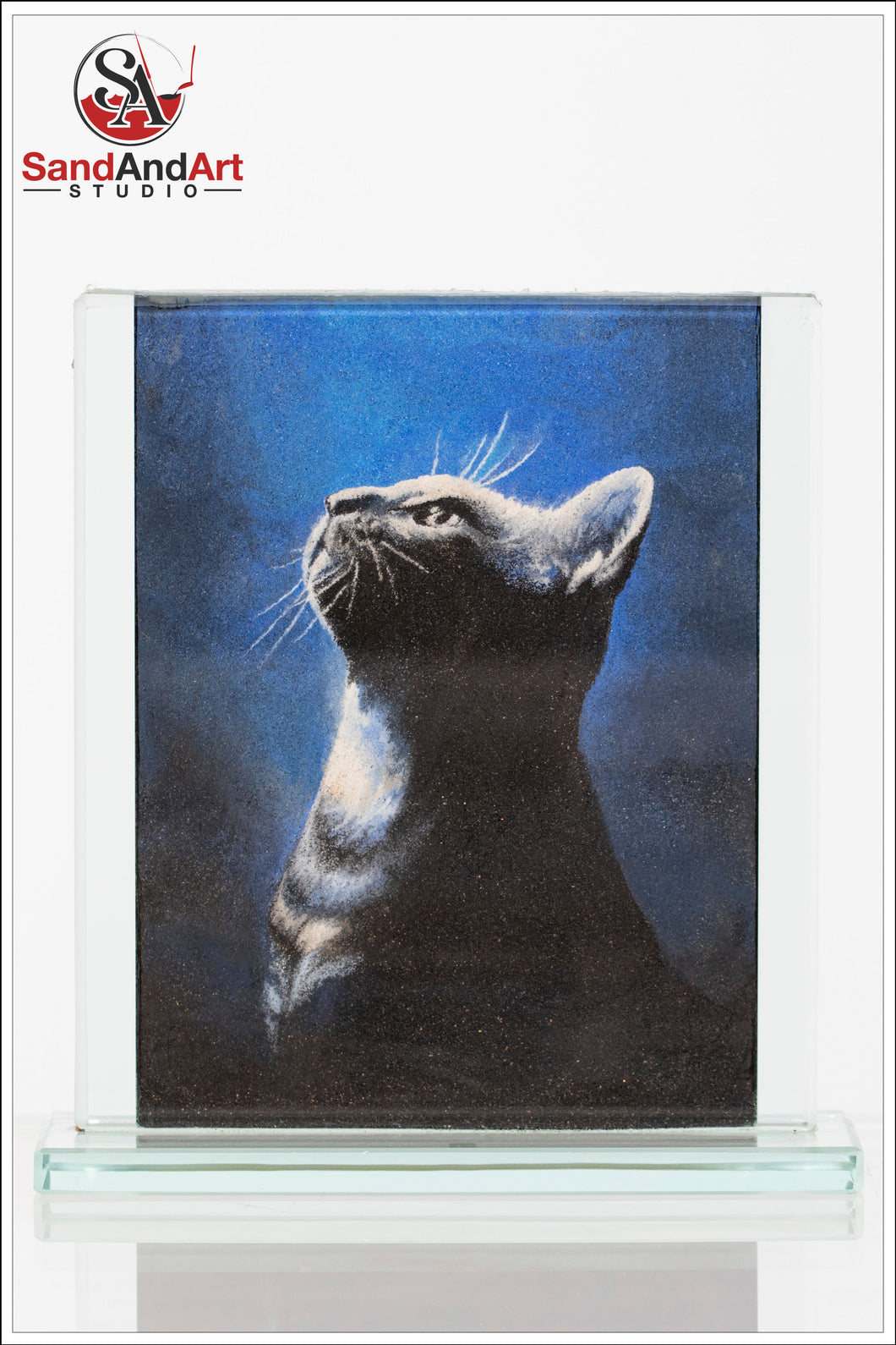 Recreate Your Cat's Photo into a Sand Portrait (One Face (Small  Size))