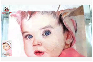 Custom Baby Portrait from Photo (One Face (Medium Size))