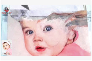 Custom Baby Portrait from Photo (One Face (Medium Size))