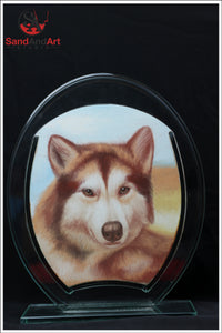 Recreate Your Dog's Photo into a Sand Portrait (One Face (Medium Size))