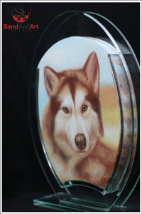 Recreate Your Dog's Photo into a Sand Portrait (One Face (Medium Size))