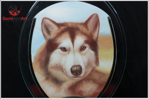 Recreate Your Dog's Photo into a Sand Portrait (One Face (Medium Size))