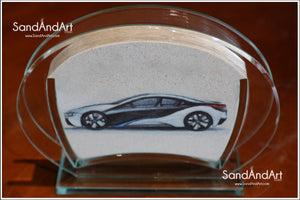 Your Photo Into Glass Vase by Sand   | Sand Portrait | SAND ART | (Small Size)