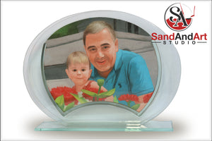 Upload Your family Photo and Get a Sand Portrait (Two Faces (Medium Size))