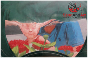 Upload Your family Photo and Get a Sand Portrait (Two Faces (Medium Size))